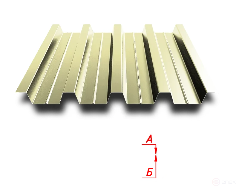 Профлист НС57 750/801 0.75 мм RAL 1014