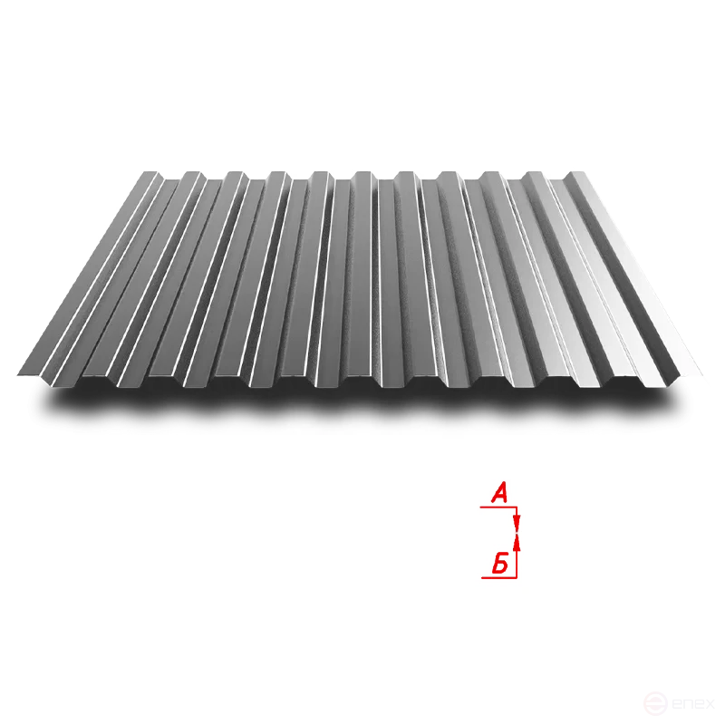 Trapezoidal sheet C21 1000/1050 0.4 mm high