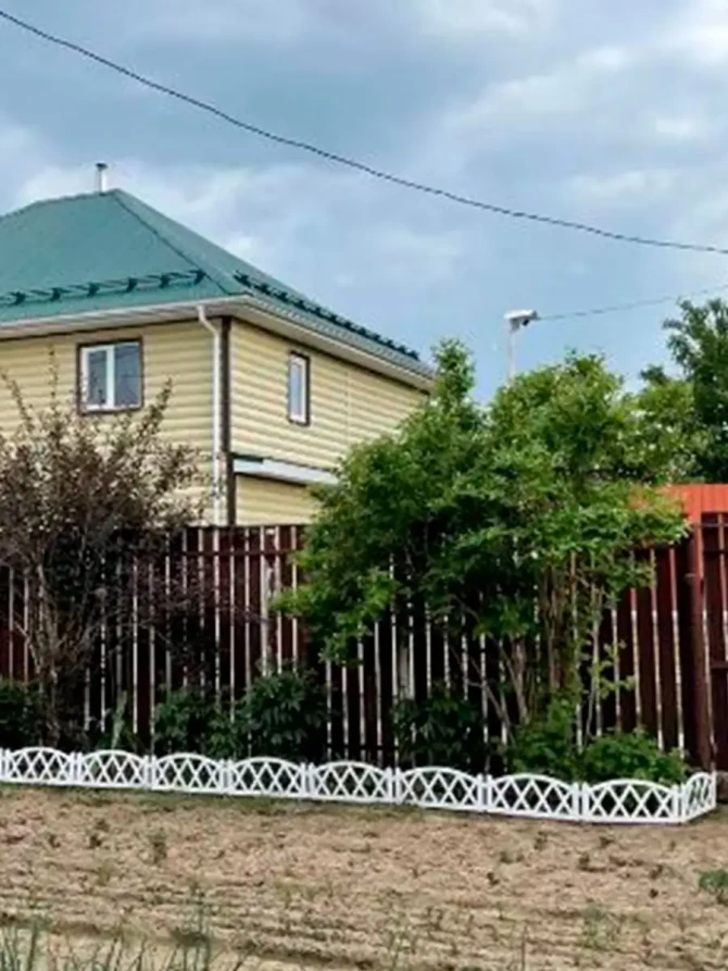 Заборчик садовый декоративный для сада и дачи ГеоПластБорд 300х26 см, белый