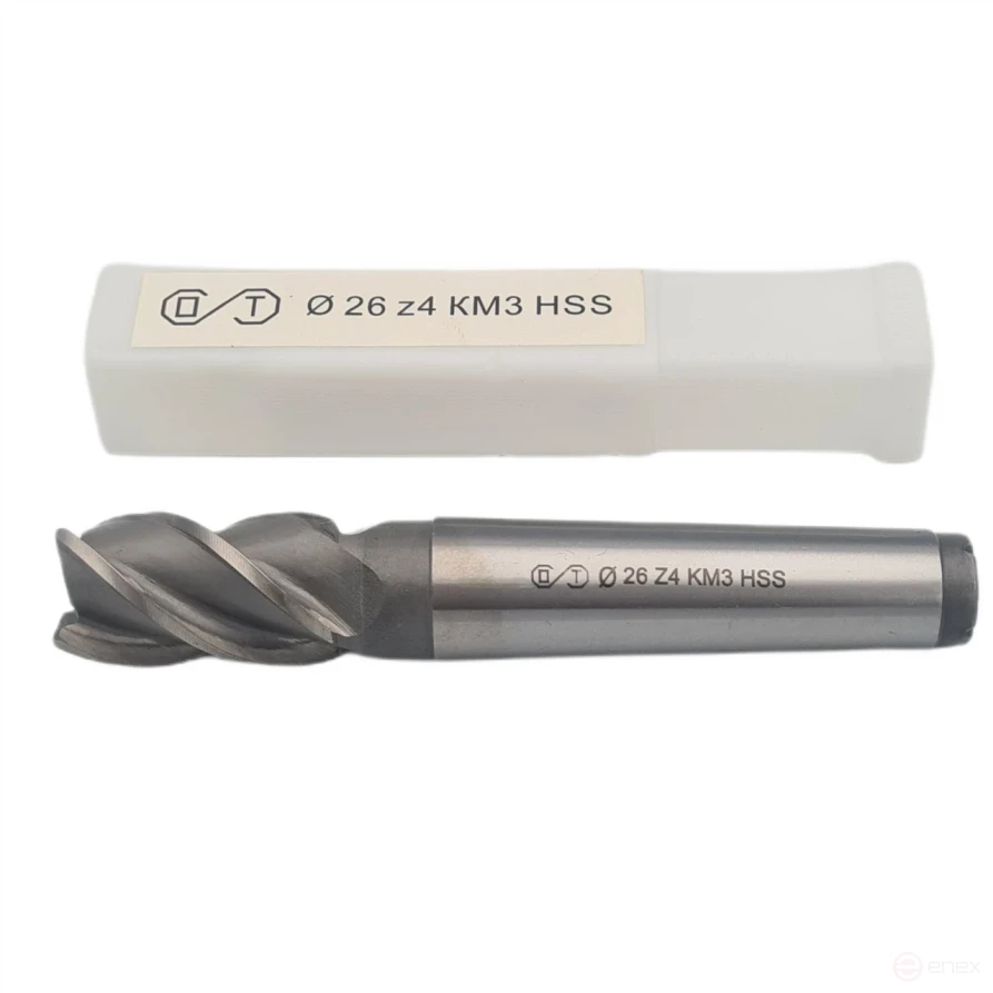 End milling cutter k/xv 26x45x147 z-4 KM3 HSS (FROM)