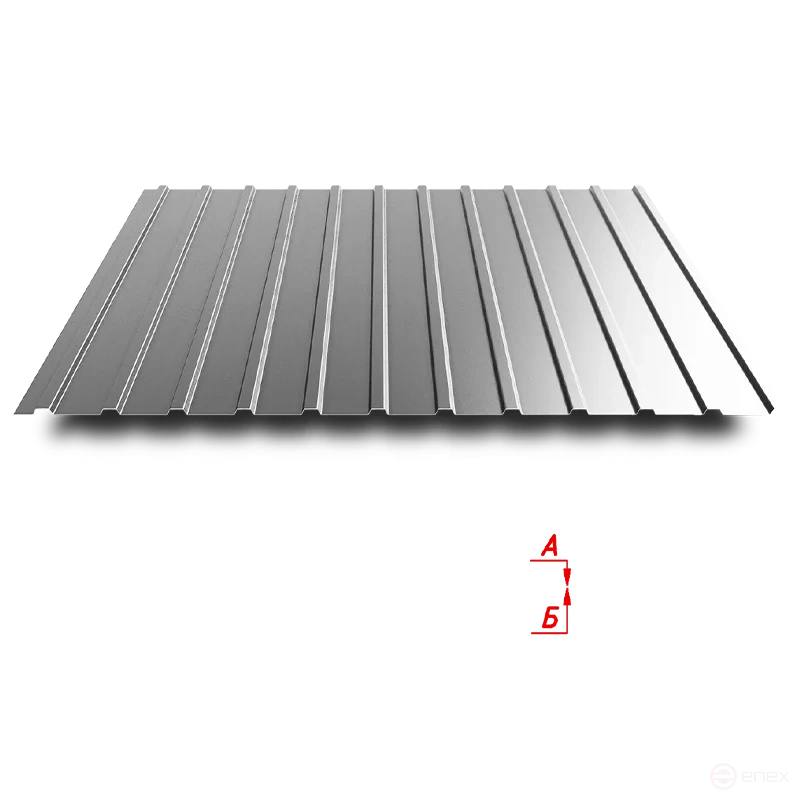 Trapezoidal sheet C10 1100/1160 0.4 mm high