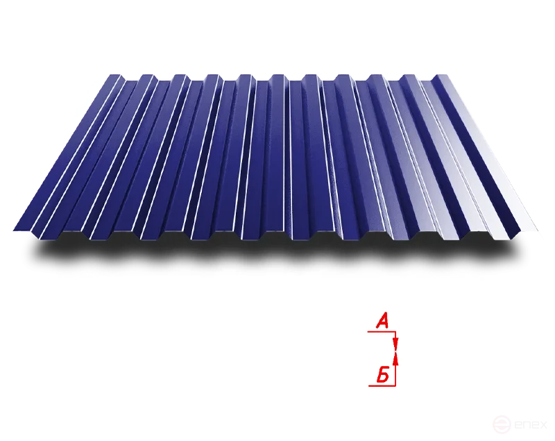 Профлист С21 1000/1050 0.7 мм RAL 5002