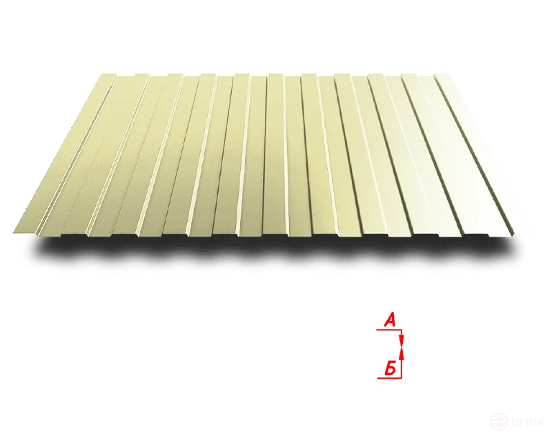 Профлист С8 1150/1200 0.7 мм RAL 1014