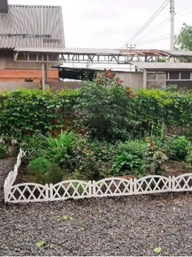 Заборчик садовый декоративный для сада и дачи ГеоПластБорд 300х26 см, белый