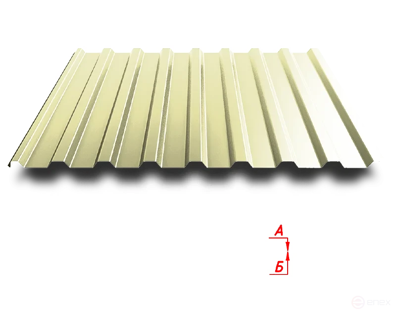 Trapezoidal sheet C20R 1100/1150 0.55 mm RAL 1014