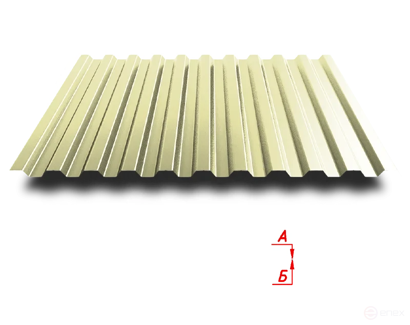 Профлист С21 1000/1050 0.4 мм RAL 1014