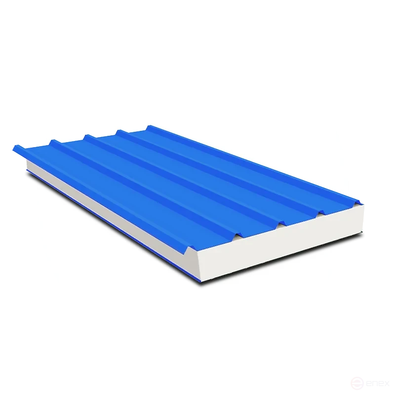 Sandwich roofing panel 100 mm expanded polystyrene
