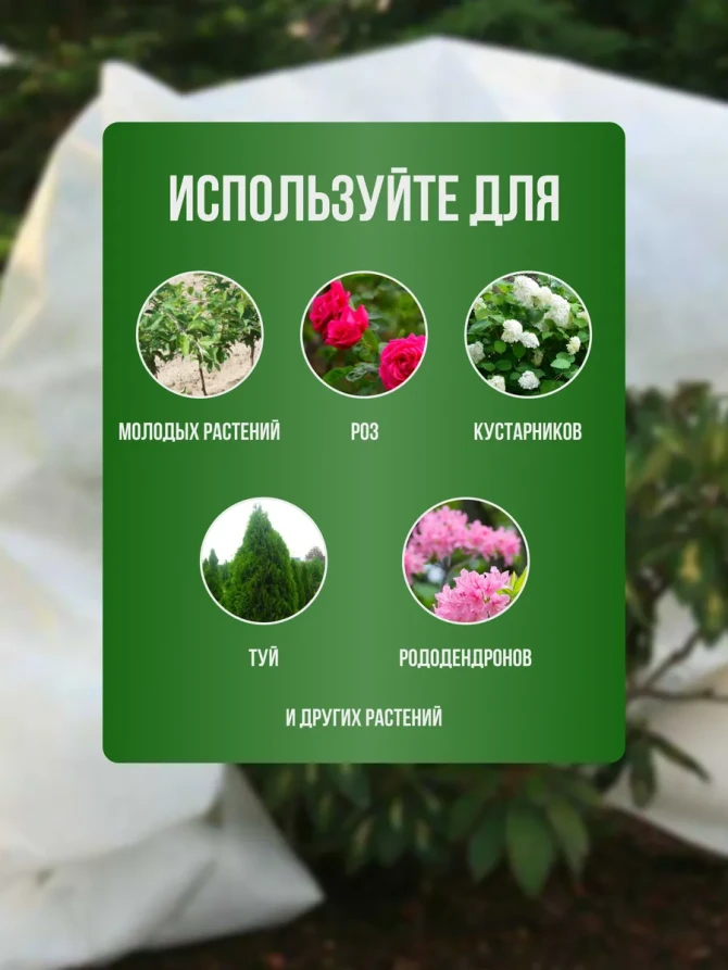 Укрывной материал спанбонд 1,2х2,5м, 3 штуки