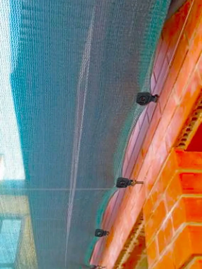 Fasteners for shading and facade mesh 20 pcs color black