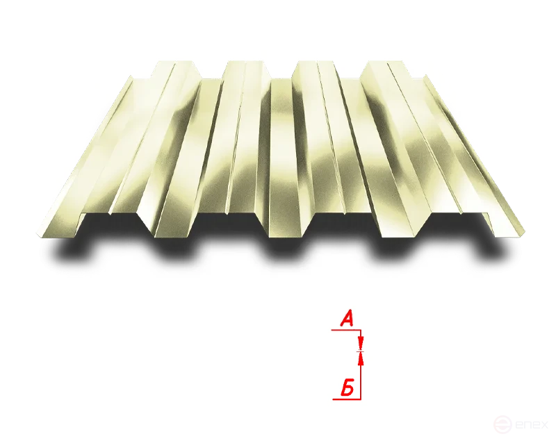 Профлист Н60 845/902 0.55 мм RAL 1014