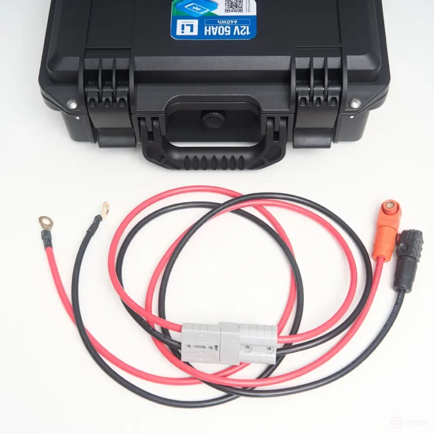 Lithium Traction battery LITJET SMART LiFePO4 12V 50Ah 640Wh with Bluetooth in strongcase