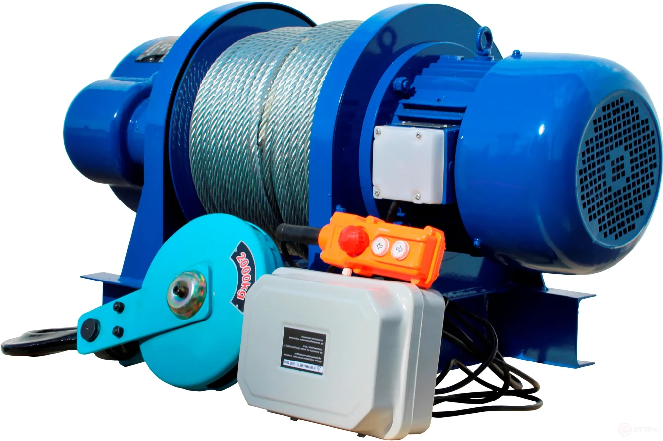 Electric traction stationary winch Shtapler KDJ (J) 2000/1000kg 35/70m 380V