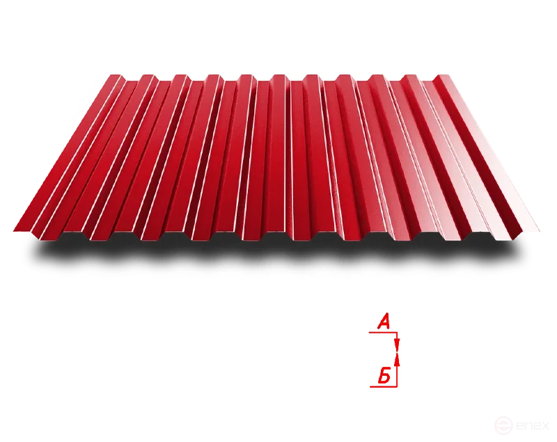 Profiled sheet C21 1000/1050 0.5 mm paintwork