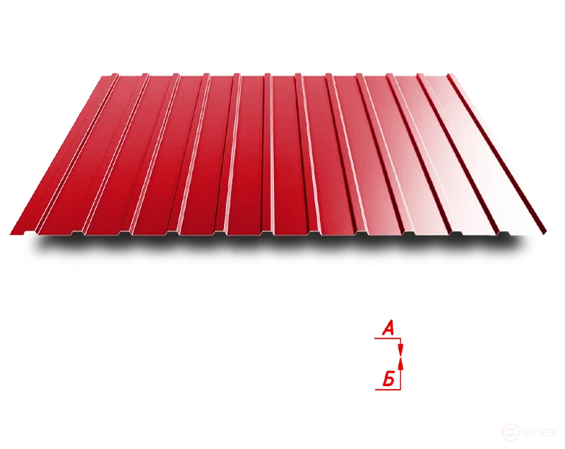 Trapezoidal sheet C10 1100/1160 0.45 mm paintwork