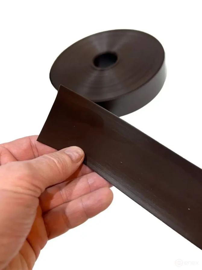 Ribbon for chain link fence, 3D and 2D fence 48 mm, length 50 meters + a set of fasteners (50 pcs) brown