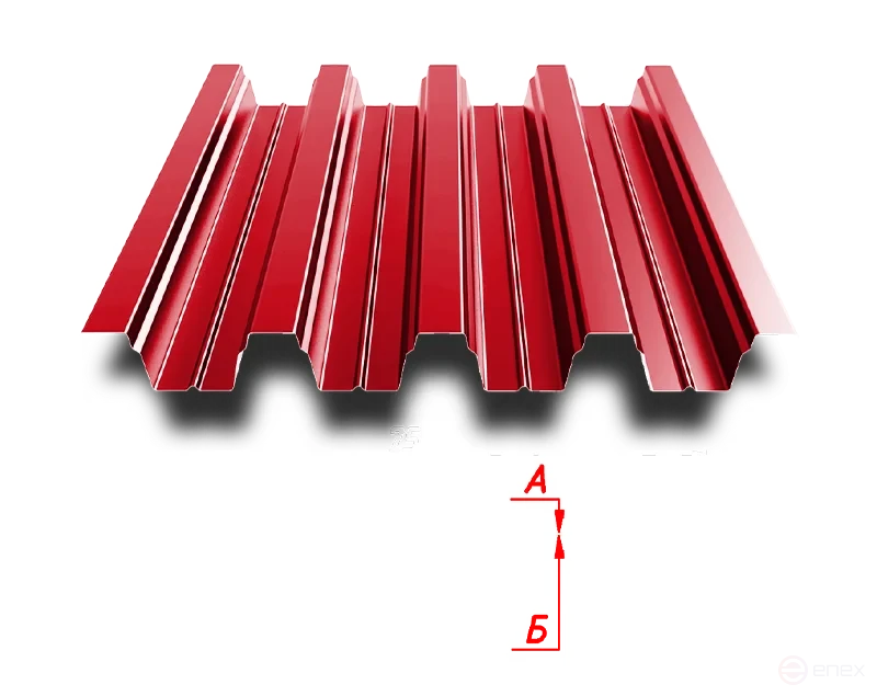 Profiled sheet H75 750/800 0.9 mm paintwork