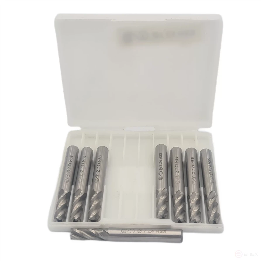 Фреза концевая ц/хв 7х16х60 z-4 HSS (ОТ) (1*10)