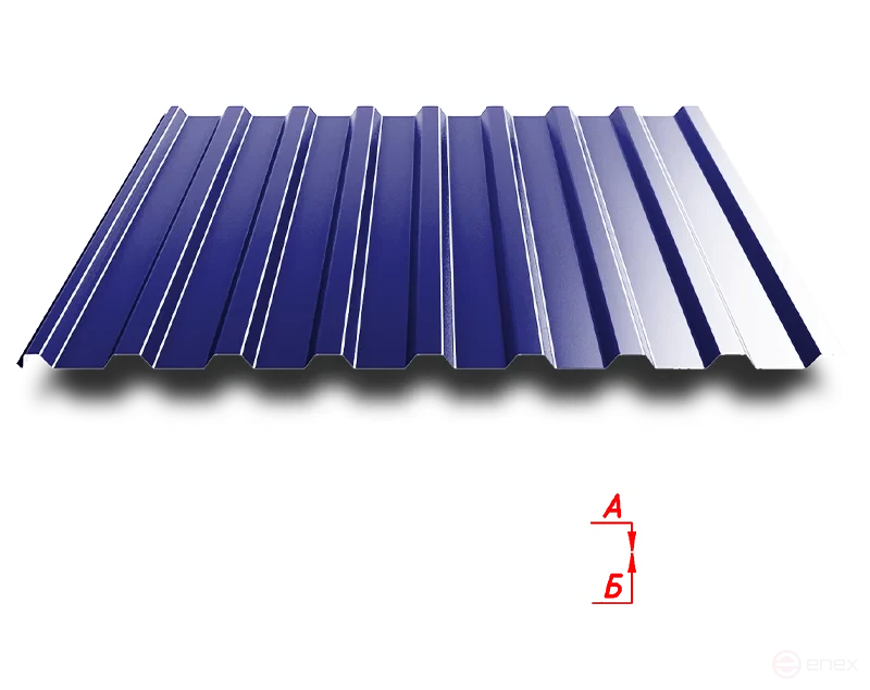 Trapezoidal sheet C20R 1100/1150 0.5 mm RAL 5002