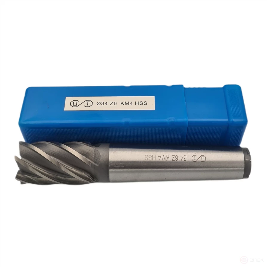 End milling cutter k/xv 34x53x178 z-6 KM4 HSS (FROM)