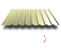 Profile sheet MP20 1100/1150 0.55 mm RAL 1014