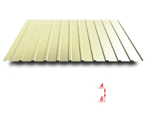 Trapezoidal sheet C10 1100/1160 0.55 mm RAL 1014