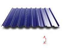 Trapezoidal sheet C20R 1100/1150 0.5 mm RAL 5002