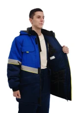 Куртка мужская утепленная "Северная широта" синий/васильковый