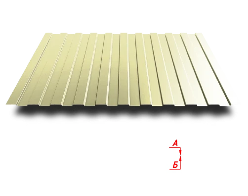 Trapezoidal sheet C8 1150/1200 0.45 mm RAL 1014