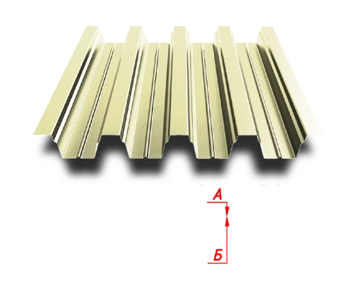 Profile sheet H75 750/800 0.6 mm RAL 1014