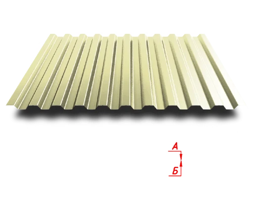 Trapezoidal sheet C21 1000/1050 0.65 mm RAL 1014