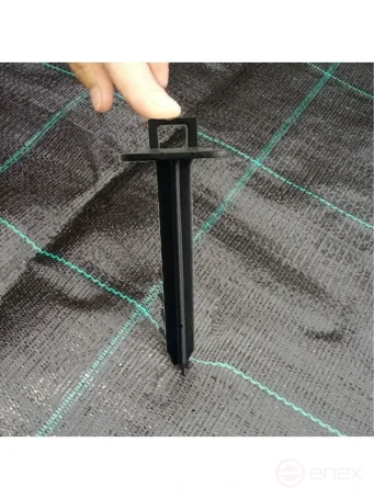 Peg for fastening agricultural fabrics, spunbond, geotextile, covering material and garter Geoplastboard, 18cm. 10 pcs.