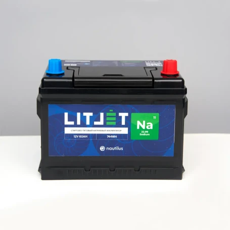 Sodium battery starter traction LITJET Na+ 12V 60Ah 744Wh 1490CCA