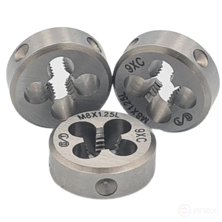 Плашка М 8х1,25 (Ф25) 9ХС 6g левая (ОТ) (1*5)