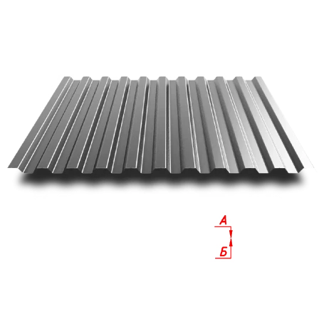 Trapezoidal sheet C21 1000/1050 0.4 mm high