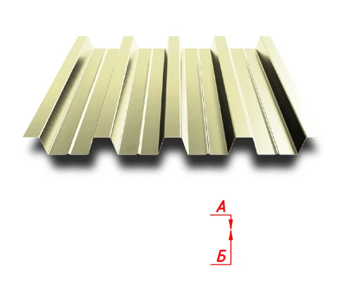 Профлист НС57 750/801 0.55 мм RAL 1014