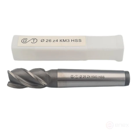 End milling cutter k/xv 26x45x147 z-4 KM3 HSS (FROM)