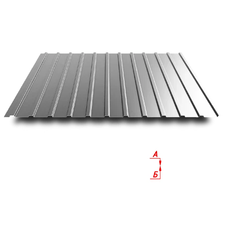 Trapezoidal sheet C10 1100/1160 0.4 mm high