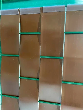 Ribbon for chain link fence, 3D and 2D fence 48 mm, length 50 meters + a set of fasteners (50 pcs) brown