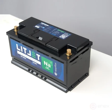 Натриевый стартово — тяговый аккумулятор LITJET Na+12V 100Ah 1200Wh 1500CCA IP67