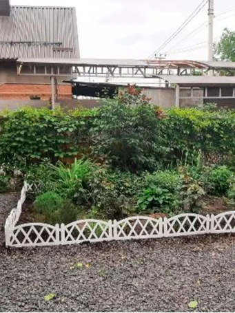 Заборчик садовый декоративный для сада и дачи ГеоПластБорд 300х26 см, белый