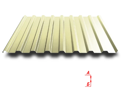 Trapezoidal sheet C20R 1100/1150 0.55 mm RAL 1014