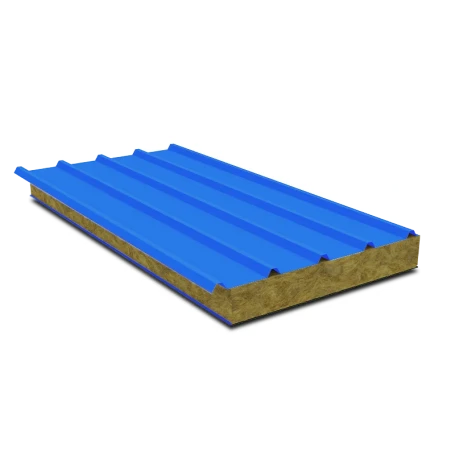 Sandwich panel roofing 100 mm mineral wool