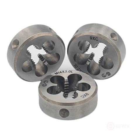 Плашка М 14х2,0 (Ф38) 9ХС 6g левая (ОТ) (1*5)