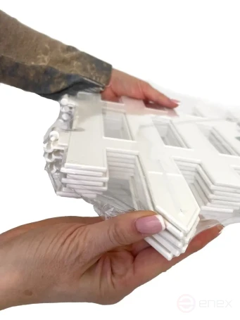 Заборчик садовый декоративный для дачи и сада ГеоПластБорд 310х27 см, белый