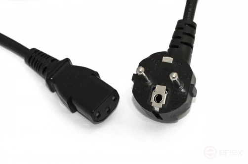 PWC-IEC13-SHM-10-BK Computer power cable (Schuko+C13) (3x1.0), 10A ...