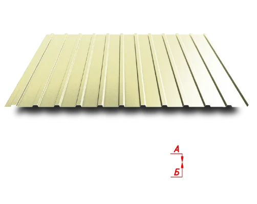 Trapezoidal sheet C10 1100/1160 0.55 mm RAL 1014