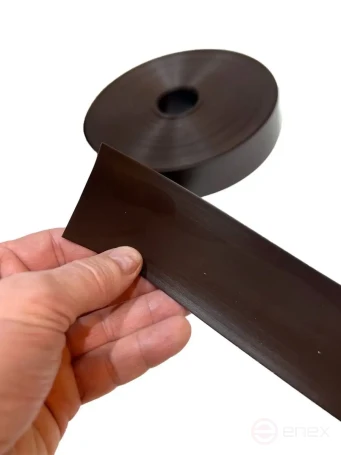 Ribbon for chain link fence, 3D and 2D fence 48 mm, length 50 meters + a set of fasteners (50 pcs) brown