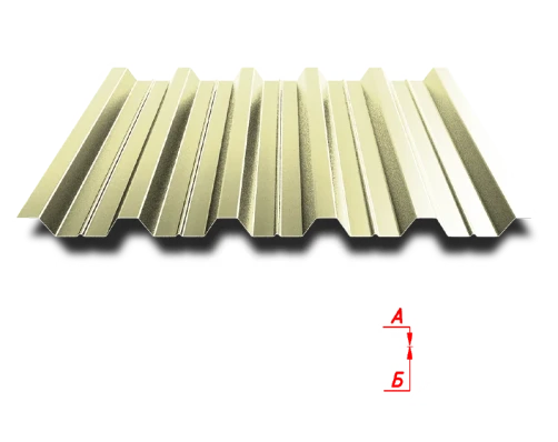Профлист НС44 1000/1055 0.5 мм RAL 1014