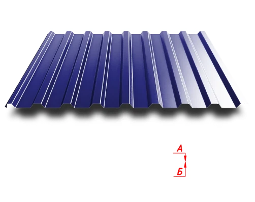 Trapezoidal sheet C20R 1100/1150 0.5 mm RAL 5002