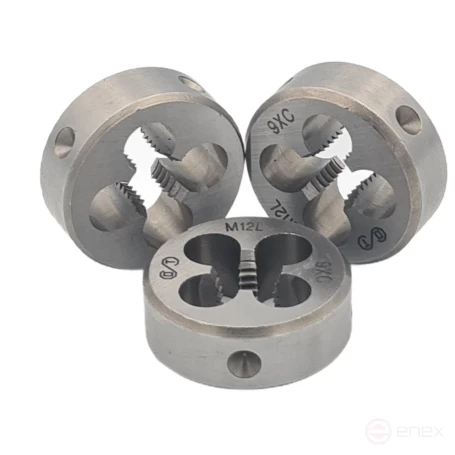 Плашка М 12х1,75 (Ф38) 9ХС 6g левая (ОТ) (1*5)